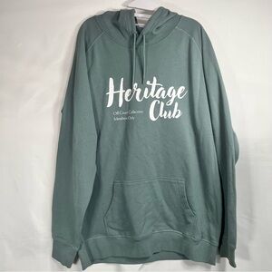 NWT Spark Heritage Club Men's 2X Greenish Color Off Court Collection Hoodie